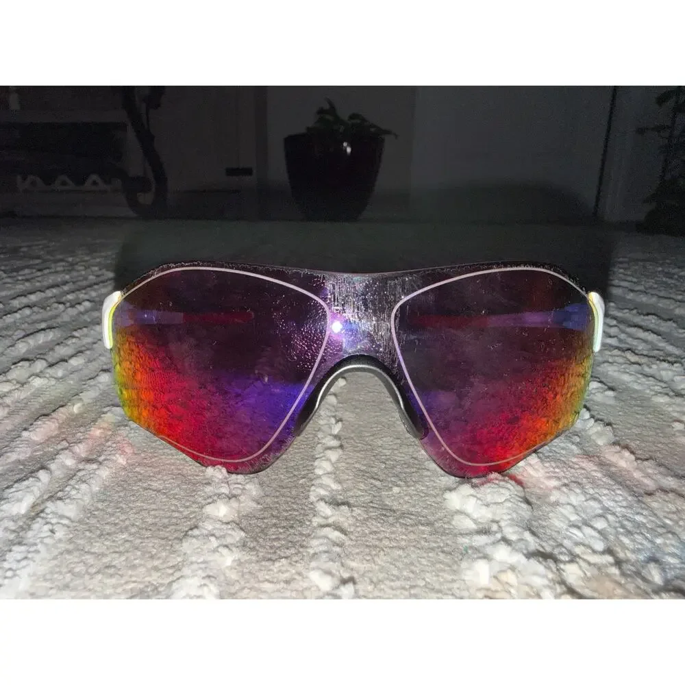 Oakley Evzero Path Polished White with Prizm Road (worn lenses)
